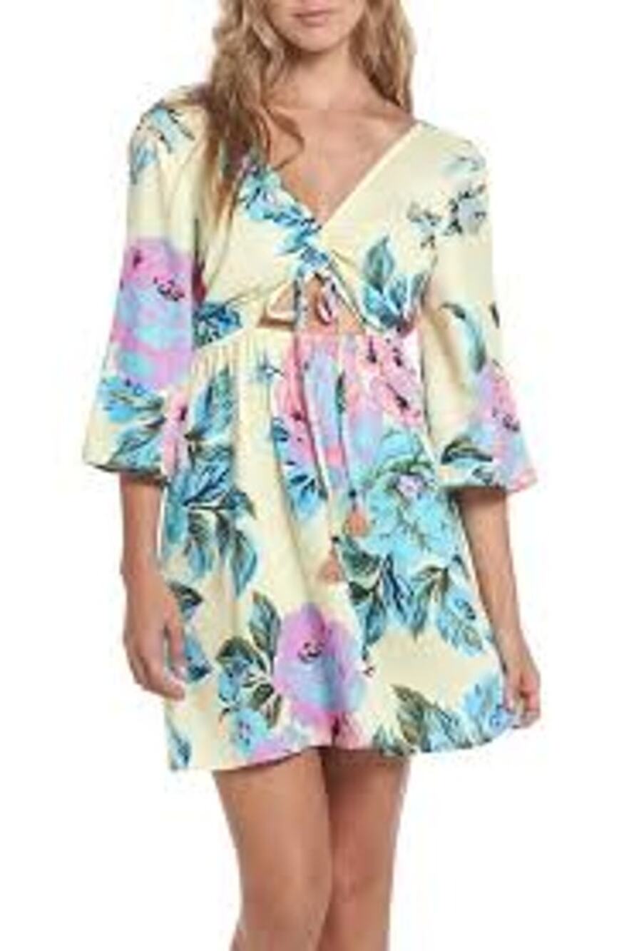 MAAJI Seashore Sounds Mini Dress Reversible Size Medium M BEACH BABYDOLL VACAY